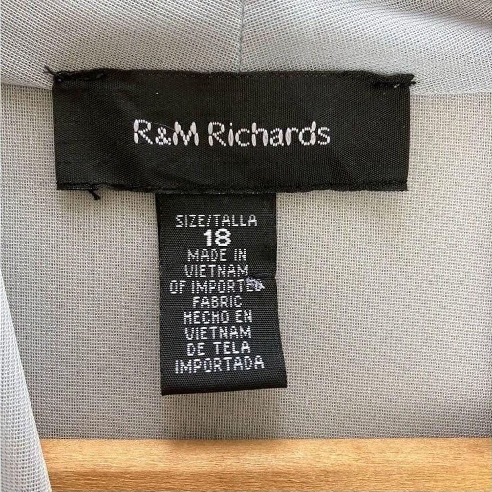 R&M Richards Women’s Sheer Fairygrunge Duster Blazer Sequined Long Line 18W - Picture 8 of 10